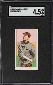 1909-11 T206 Piedmont Tom Jones SGC 4.5 VGEX+
