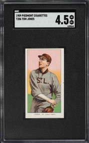 1909-11 T206 Piedmont Tom Jones SGC 4.5 VGEX+