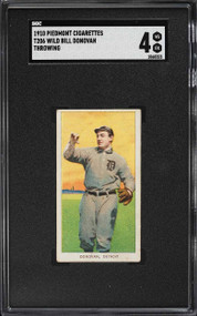 1909-11 T206 Piedmont Wild Bill Donovan THROWING SGC 4 VGEX