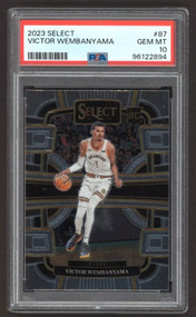 2023-24 Select #87 Victor Wembanyama Concourse ROOKIE RC SPURS PSA 10 GEM MINT