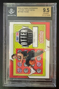 2018 Contenders Lottery Ticket Trae Young Rookie RC #5 BGS 9.5 GEM MINT