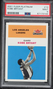 2001 Fleer Platinum Kobe Bryant #13 PSA 9 MINT