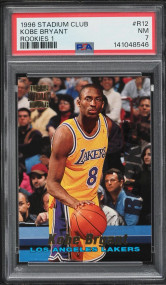 1996 Stadium Club 1 Kobe Bryant ROOKIE #R12 PSA 7 NRMT