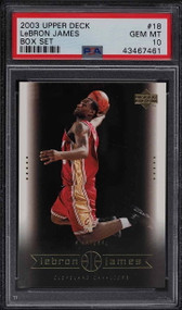 2003 Upper Deck Box Set LeBron James ROOKIE #18 PSA 10 GEM MINT