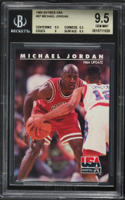 1992 Skybox USA NBA Update Michael Jordan #37 BGS 9.5 GEM MINT