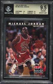 1992 Skybox USA Michael Jordan #40 BGS 9.5 GEM MINT