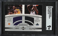 2002 UD Honor Roll Dual Warm-Ups Kobe Bryant K.Garnett PATCH #KB/KG-SGC 9 MINT