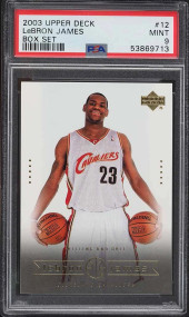 2003 Upper Deck Box Set LeBron James ROOKIE RC #12 PSA 9 MINT