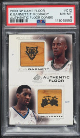 2000 SP Game Authentic Floor Combo Kevin Garnett Tracy McGrady PATCH #C12-HOF