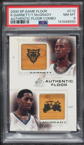 2000 SP Game Authentic Floor Combo Kevin Garnett Tracy McGrady PATCH #C12-HOF