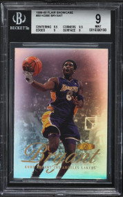 1999 Flair Showcase Kobe Bryant #50 BGS 9 MINT + (1* .5 SUB FROM GEM)