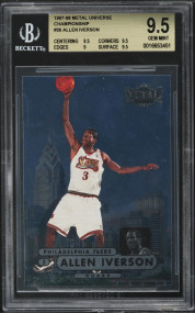 1997 Metal Universe Championship Allen Iverson #26 BGS 9.5 GEM MINT
