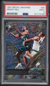 1997 Metal Universe Grant Hill #64 PSA 9 MINT