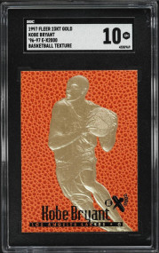 1997 Fleer 23kt Gold '96 E-X2000 Basketball Texture Kobe Bryant SGC 10 GEM MINT
