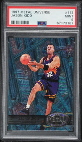 1997 Metal Universe Jason Kidd #113 PSA 9 MINT