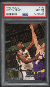1995 Metal Basketball Shawn Kemp #192 PSA 10 GEM MINT-POP 7