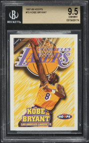 1997 Hoops Kobe Bryant #75 BGS 9.5 GEM MINT