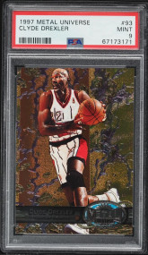 1997 Metal Universe Clyde Drexler #93 PSA 9 MINT
