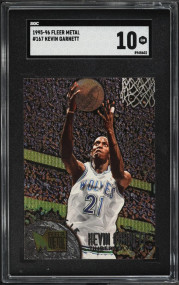 1995 Metal Basketball Kevin Garnett ROOKIE #167 SGC 10 GEM MINT