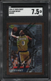 1996 Finest Bronze w/ Coating Kobe Bryant ROOKIE #74 SGC 7.5 NRMT+