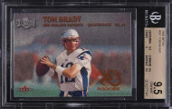 2000 Metal Football Tom Brady ROOKIE #267 BGS 9.5 GEM MINT