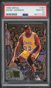 1995 Metal Basketball Magic Johnson #161 PSA 10 GEM MINT