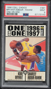 1996 Collector's Choice One On One Kobe Bryant ROOKIE #361 PSA 9 MINT