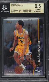 1998 Finest Basketball Kobe Bryant #175 BGS 9.5 GEM MINT