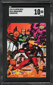 1992 Upper Deck Fanimation Larry Bird & Michael Jordan #510 SGC 10 GEM MINT