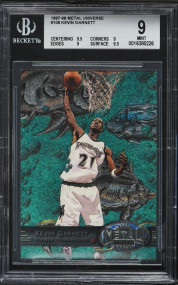 1997 Metal Universe Kevin Garnett #109 BGS 9 MINT (2*9.5 SUBS)