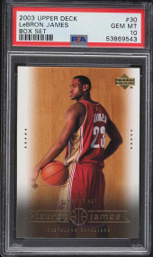 2003 Upper Deck Box Set LeBron James ROOKIE RC #30 PSA 10 GEM MINT