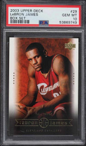 2003-04 Upper Deck Box Set Lebron James #29 RC Rookie PSA 10 Gem Mint