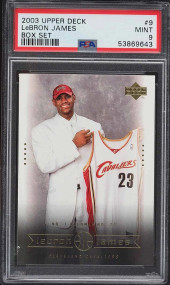 2003 Upper Deck Box Set LeBron James ROOKIE RC #9 PSA 9 MINT