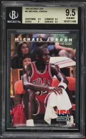 1992 Skybox USA Michael Jordan #41 BGS 9.5 GEM MINT