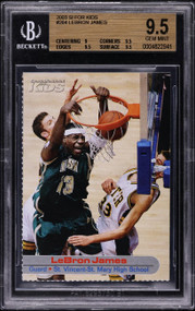 2003 Sports Illustrated For Kids LeBron James ROOKIE #264 BGS 9.5 GEM MINT