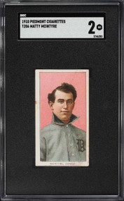 1909-11 T206 Matty McIntyre DETROIT SGC 2 GD