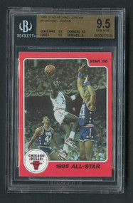 1986 Star Michael Jordan RC Rookie #5 HOF BGS 9.5 Gem Mint