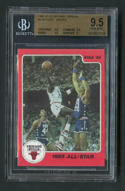 1986 Star Michael Jordan RC Rookie #5 HOF BGS 9.5 Gem Mint