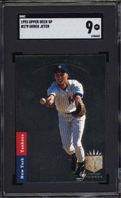1993 Upper Deck SP Derek Jeter RC Rookie #279 SGC  9 Mint
