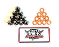 Acorn nut and copper washer kit.