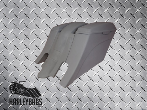 2014 Style Custom Harley Stretched Saddlebags & Fender "Down & Out" Swoosh Bags