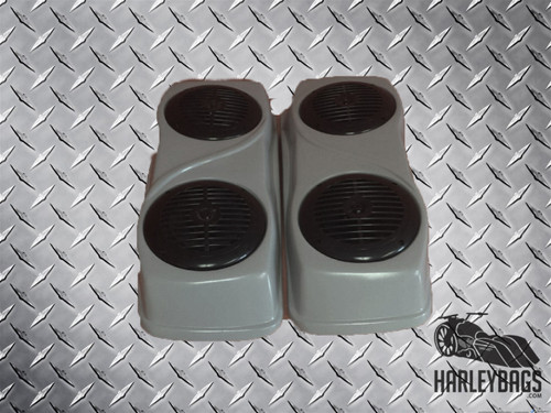 2014 Style Saddlebag Double Speaker Lids for Harley Davidson Touring Motorcycles
