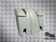 4" Stretched Saddlebags Bags & Fender w/ Dual Exhaust Cut Outs - Softail Deluxe 