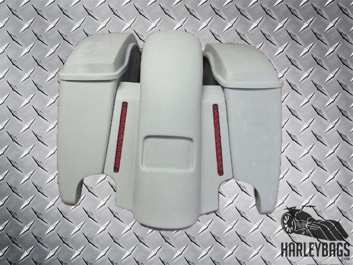 4.5" Stretched Saddlebag & Fender Set w/LED Lights 2014-2015
