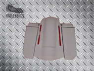 5" Stretched Angle-Cut Speaker Saddlebags & LED Fender 