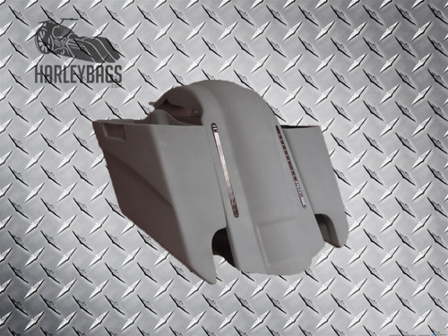 5" Stretched Saddlebags & LED Rear Fender -Dual Pipes