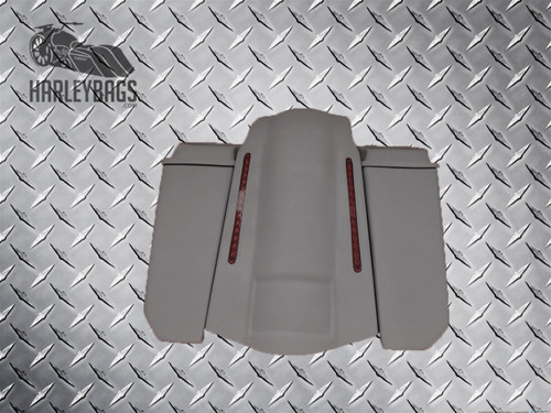 5" Stretched Saddlebags 6x9 Speaker Lids & LED Fender Uncut