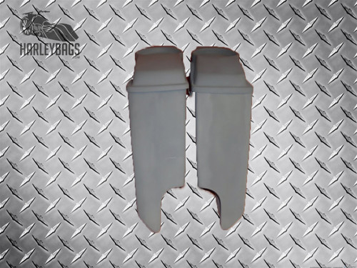 5" Stretched Saddlebags w/ Speaker Lids - Angle Cut - Harley Davidson Motorcycle 