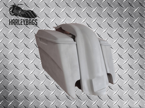 5" Stretched Saddlebags, Lids & Rear Fender -Harley Davidson Motorcycle
