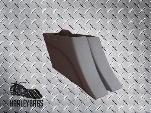 6" Stretched Saddlebags "Down & Out" Style for 2014 Harley Davidson Motorcycle
